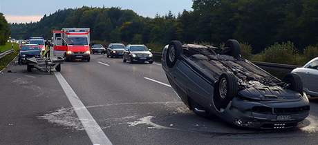 Nehoda na dálnici (ilustraní foto)
